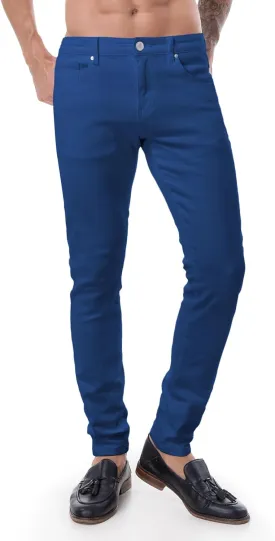 ABSECAI Mens Jeans Pants Skinny Slim Fit Comfy Fashion Denim Stretch Fit