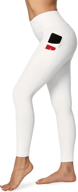 Ewedoos Leggings with 5 Pockets for Women Yoga Pants 25"/ 27" Workout Leggings for Women Tummy Control Running
