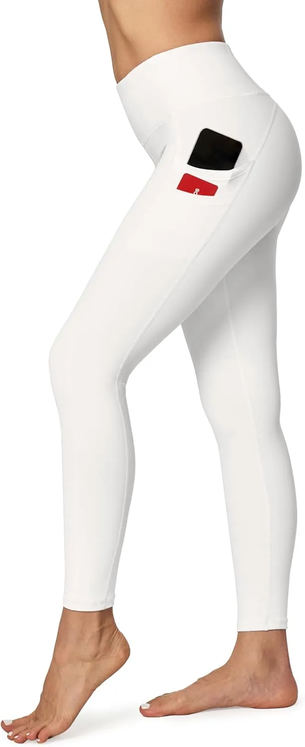 Ewedoos Leggings with 5 Pockets for Women Yoga Pants 25"/ 27" Workout Leggings for Women Tummy Control Running