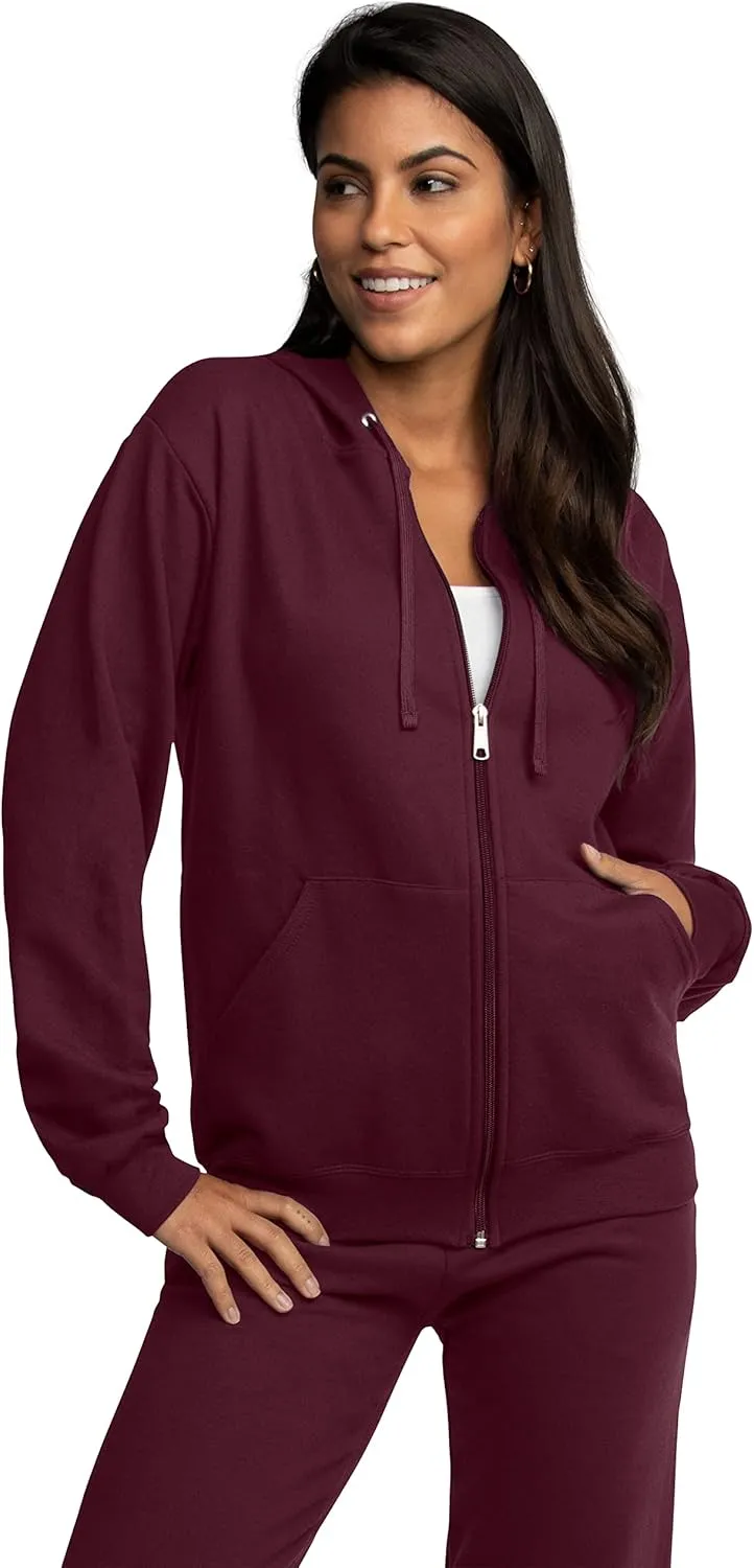 Fruit of the Loom Unisex Adult EverSoft Fleece Full Zip Hoodie Sweatshirt