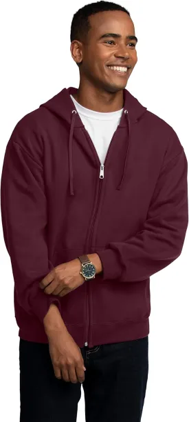 Fruit of the Loom Unisex Adult EverSoft Fleece Full Zip Hoodie Sweatshirt