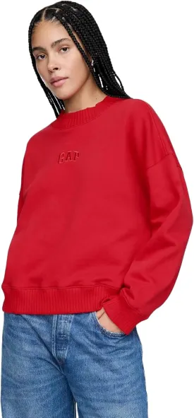 GAP Women's Logo Mockneck Sweatshirt