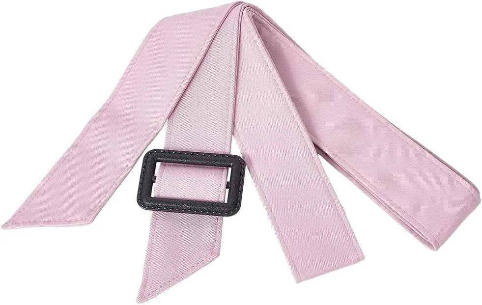 GORGECRAFT Women Trench Coat Belt 67 Inch Adjustable Overcoat Waistband with Buckle 1.8 Inch Wide Pearl Pink Wind Coat Replacement Cloth Sash Belt Tunics Girdle Tie Knot Cinch Robe Tunics Girdle Band