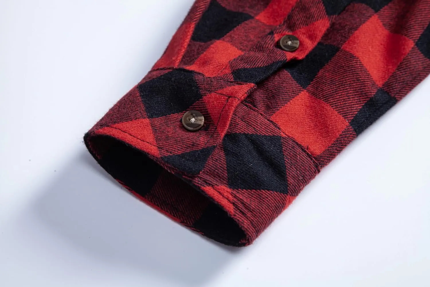Mens Flannel Plaid Shirts Regual Fit Casual Long Sleeve Button Down Fleece Shirts