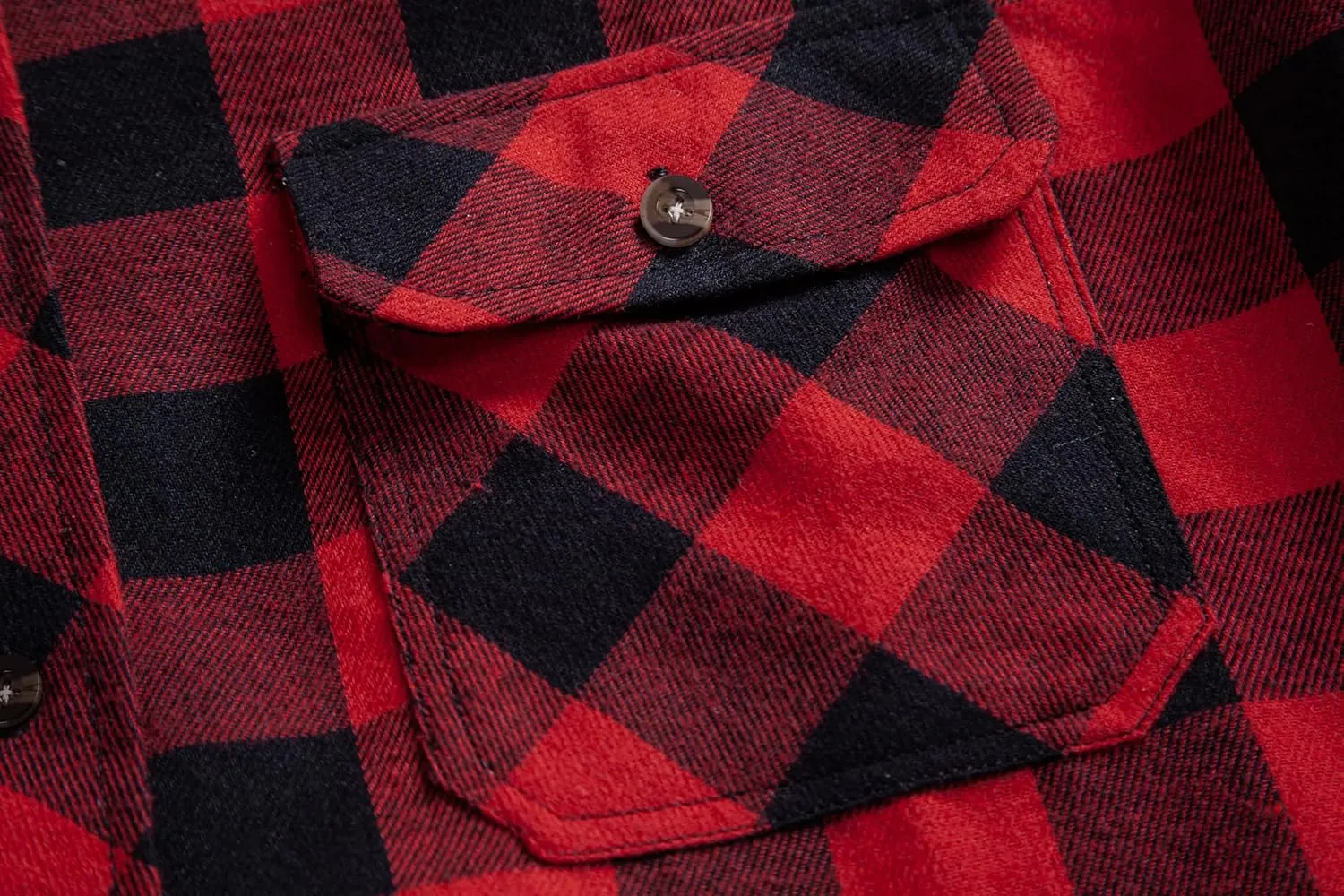 Mens Flannel Plaid Shirts Regual Fit Casual Long Sleeve Button Down Fleece Shirts