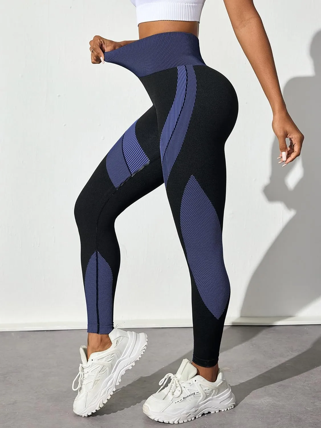 Regular and Plus Size Leggings for Women,Seamless Scrunch Butt Lifting High Waisted Leggings Tummy Control Yoga Pants