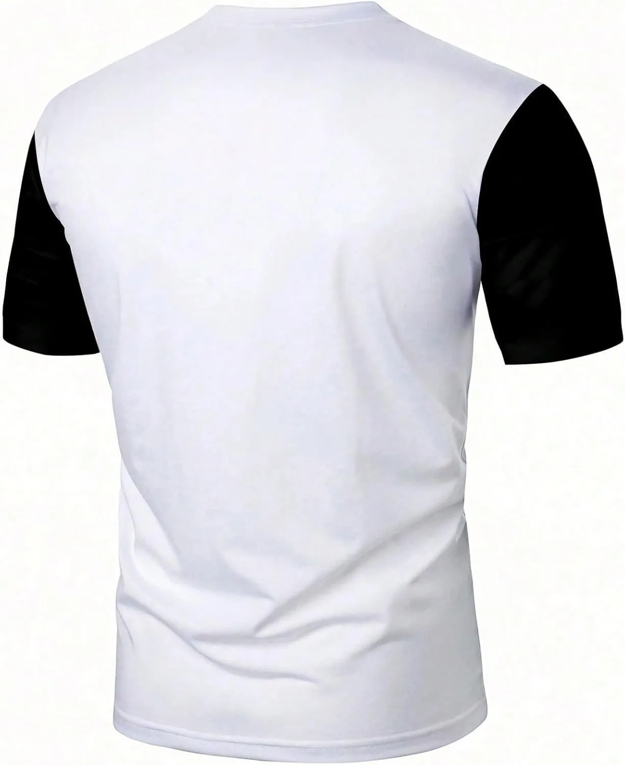 SOLY HUX Men's Color Block Tops Classic Graphic Tees Summer Crew Neck Short Sleeve T-Shirts