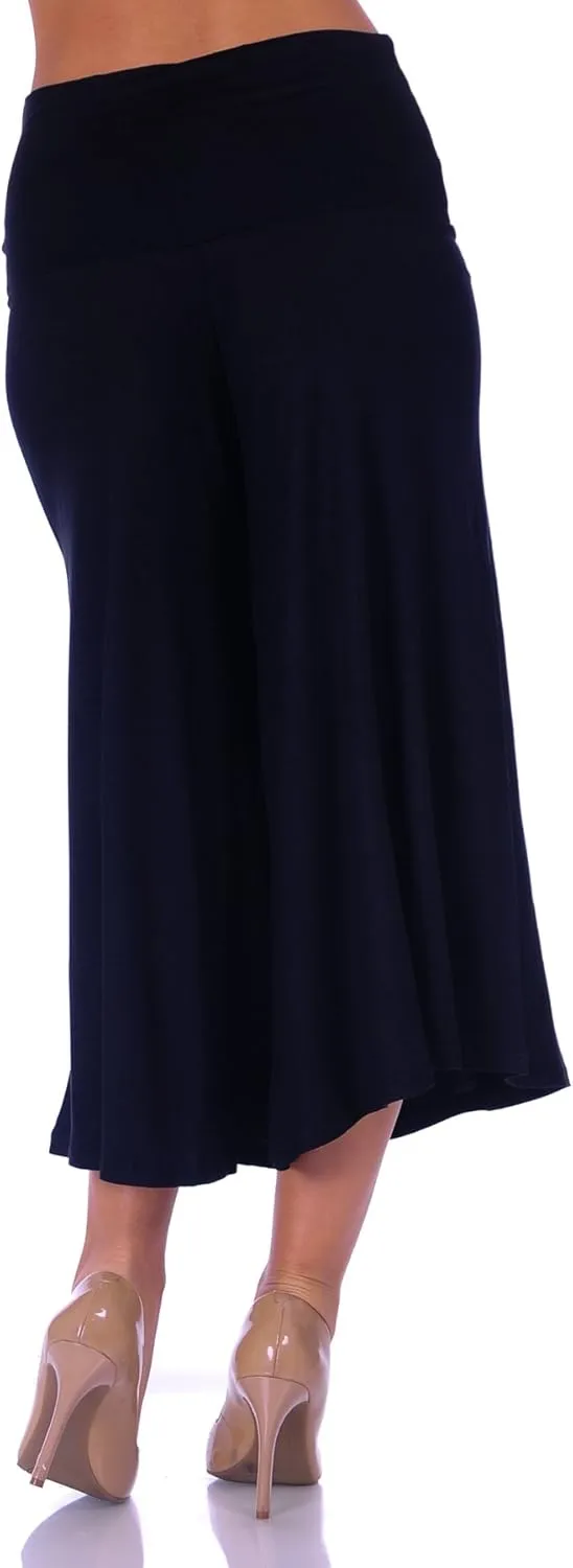 SR Women's Knit Capri Culottes Pants (Size: S - 5X)