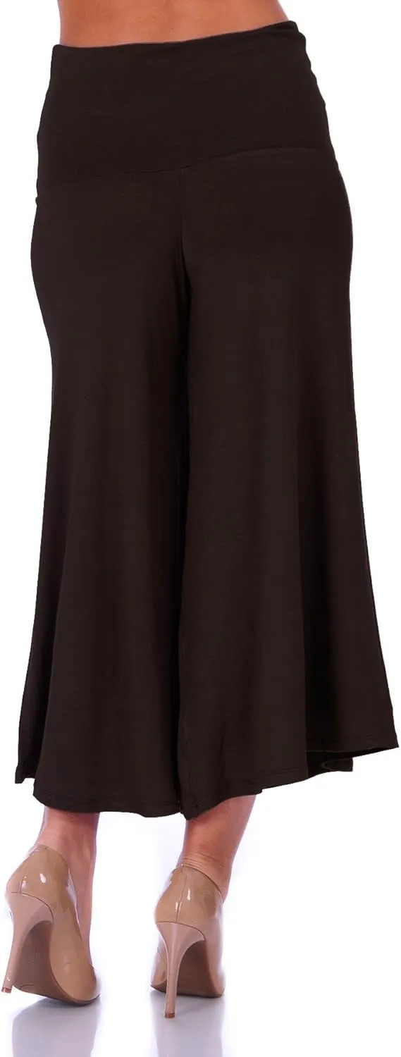SR Women's Knit Capri Culottes Pants (Size: S - 5X)