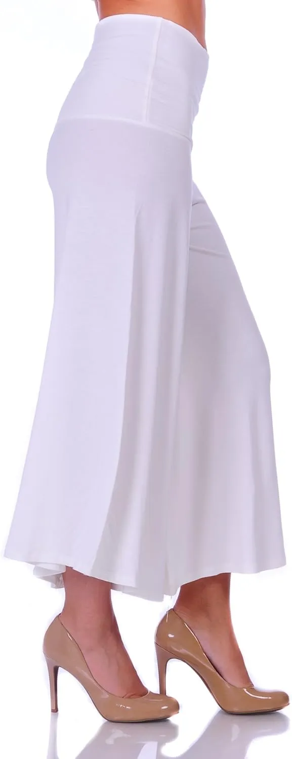 SR Women's Knit Capri Culottes Pants (Size: S - 5X)