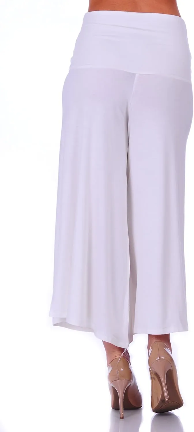 SR Women's Knit Capri Culottes Pants (Size: S - 5X)
