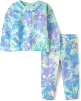 The Children's Place baby-girls And Toddler Long Sleeve Active Shirt and Pant, 2 Piece Outfit