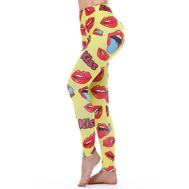 VenusFox High Waist Push Up Donuts Unicorn Sexy Fitness Leggings