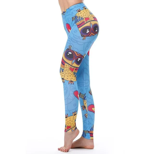 VenusFox High Waist Push Up Donuts Unicorn Sexy Fitness Leggings