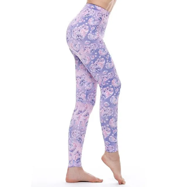 VenusFox High Waist Push Up Donuts Unicorn Sexy Fitness Leggings
