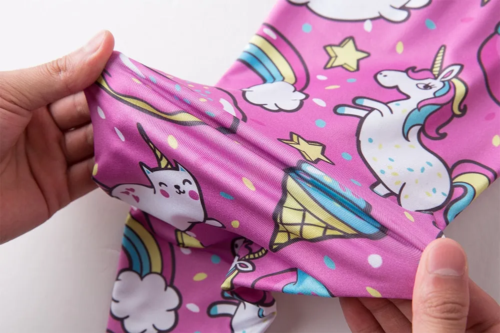 VenusFox High Waist Push Up Donuts Unicorn Sexy Fitness Leggings